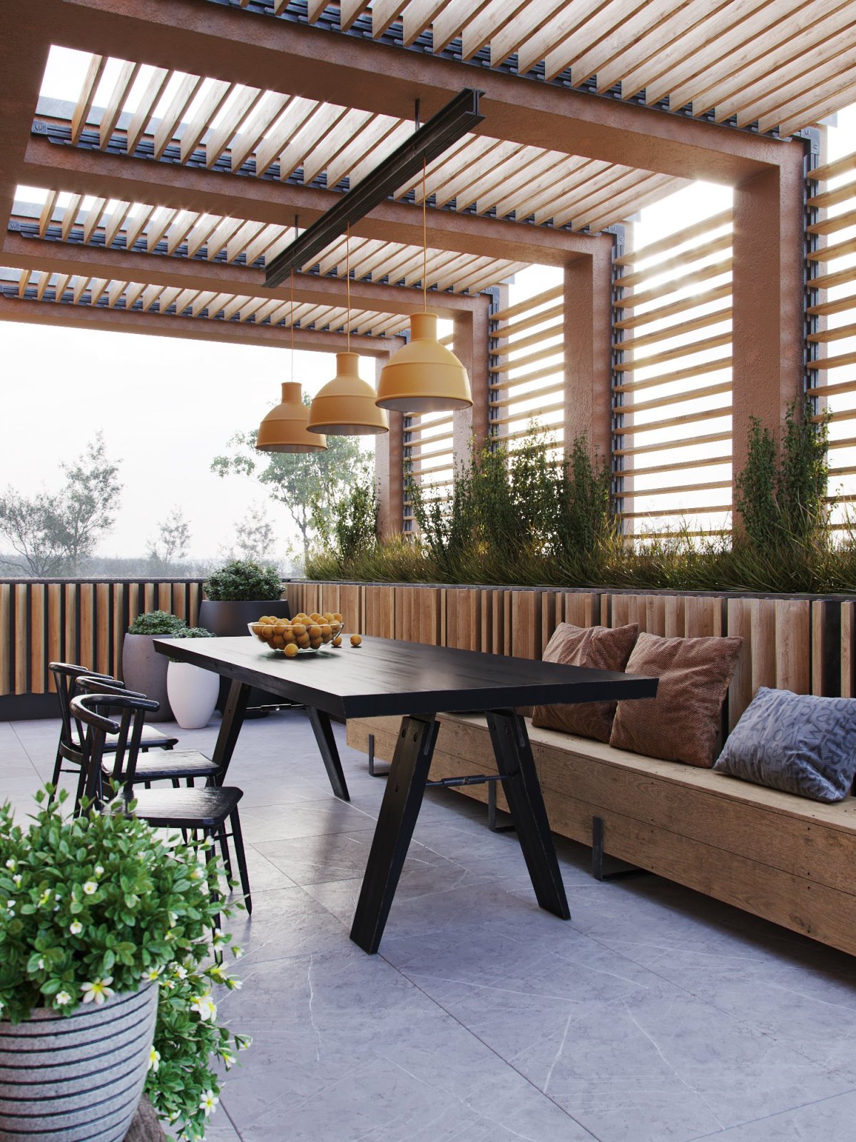 Веранда в современном стиле