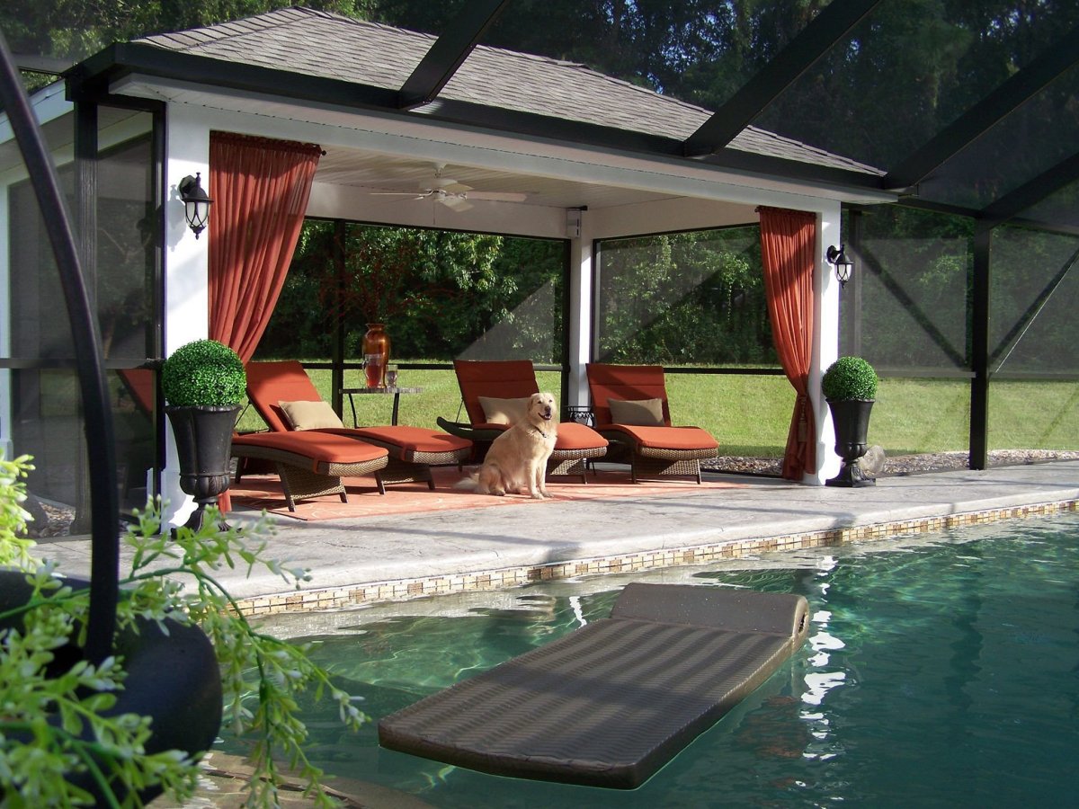 Беседка для бассейна