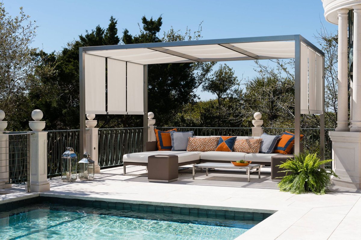 Беседка в минималистичном стиле