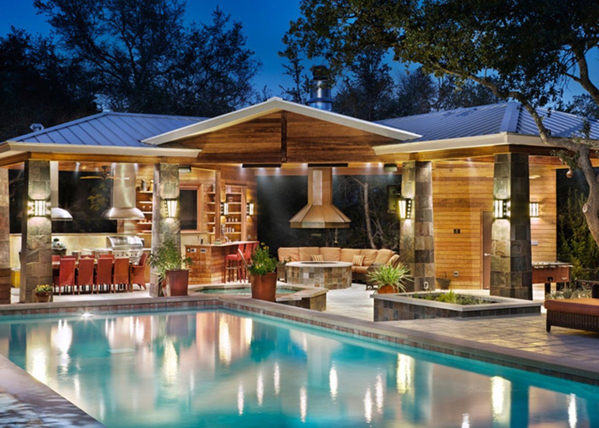 Беседка для бассейна