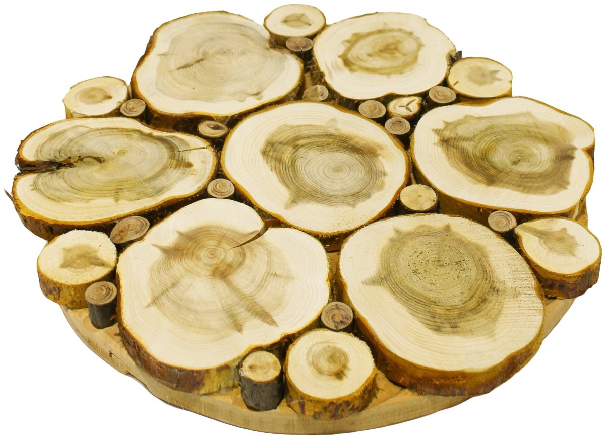 Полированный спил можжевельника