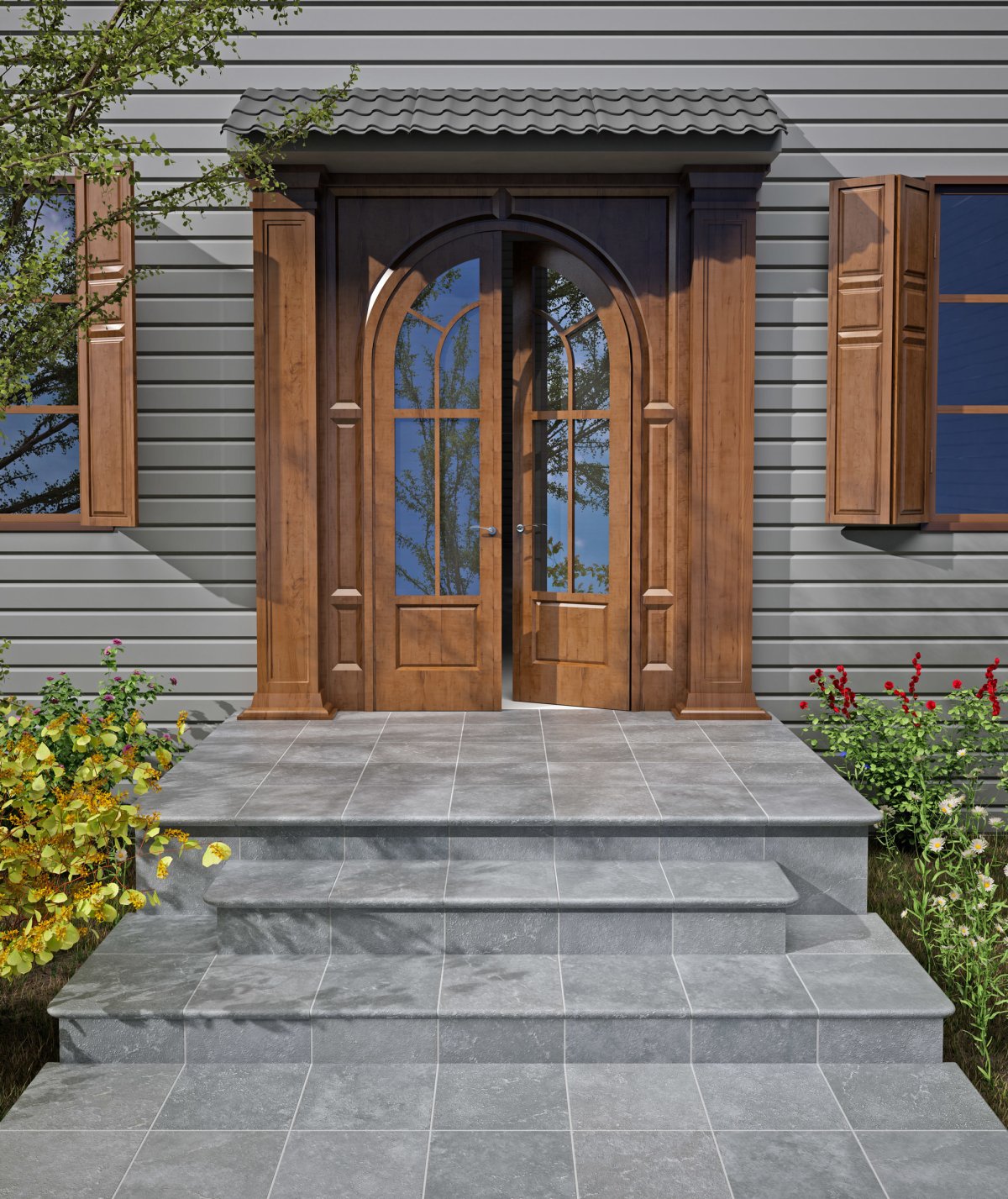 Плитка клинкерная exagres Stone Gris