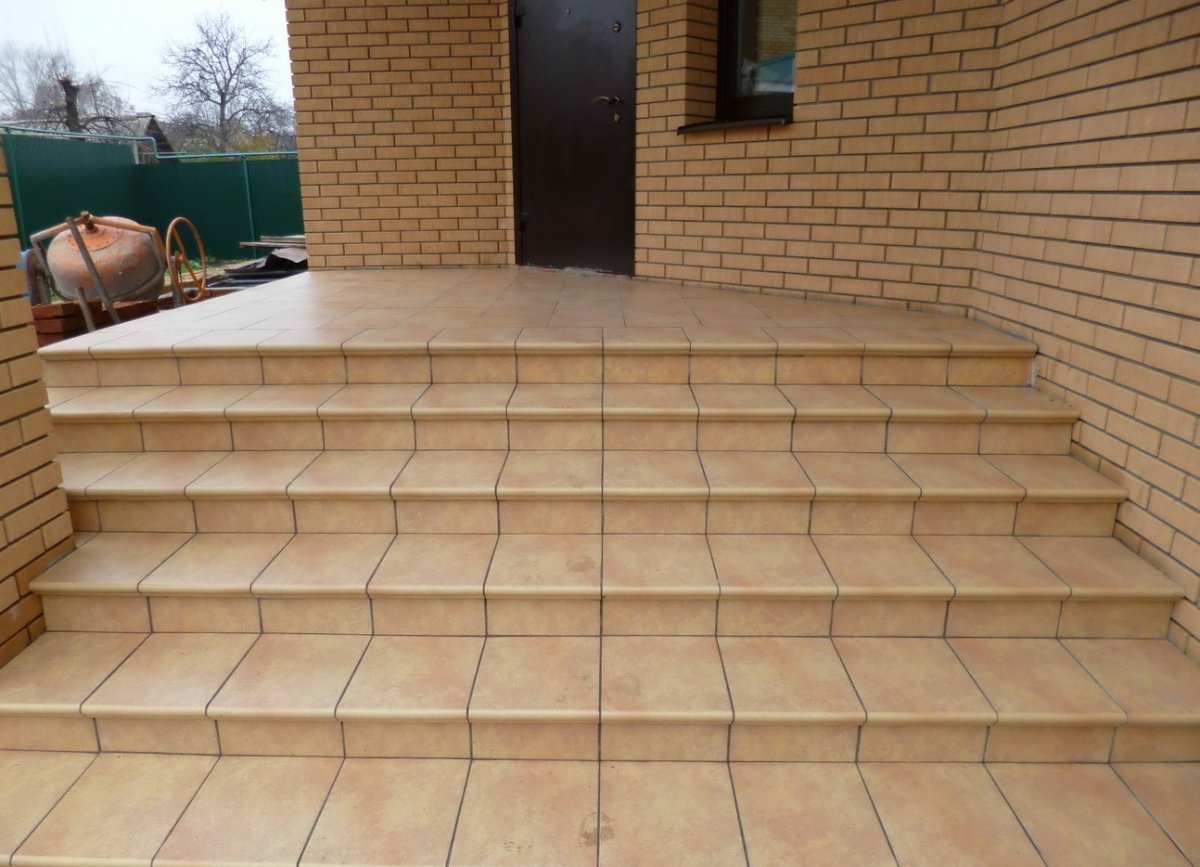 Клинкерная плитка для ступеней