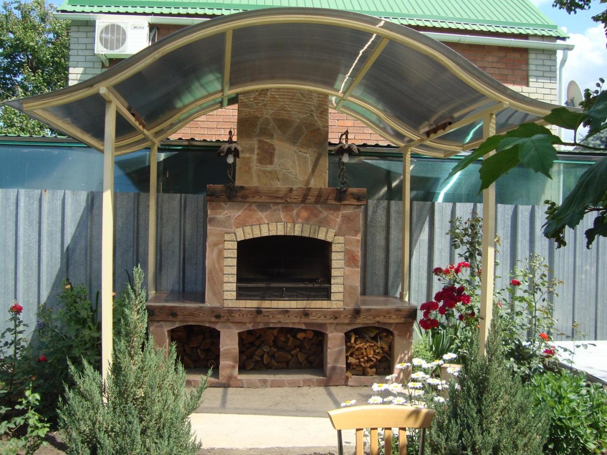 Барбекю под навесом