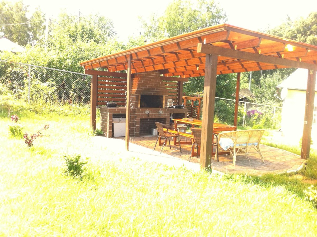 Мангал-беседка "Элит лоза"