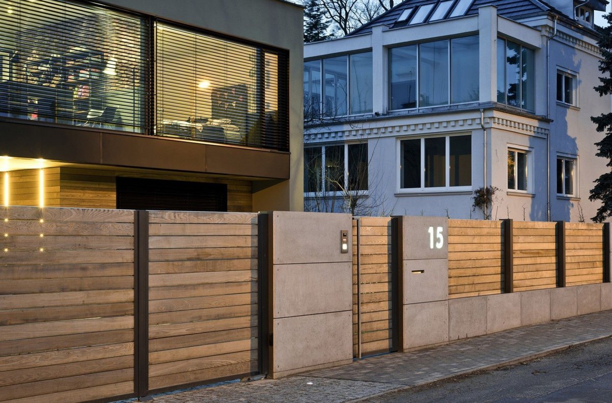 Забор экостиль