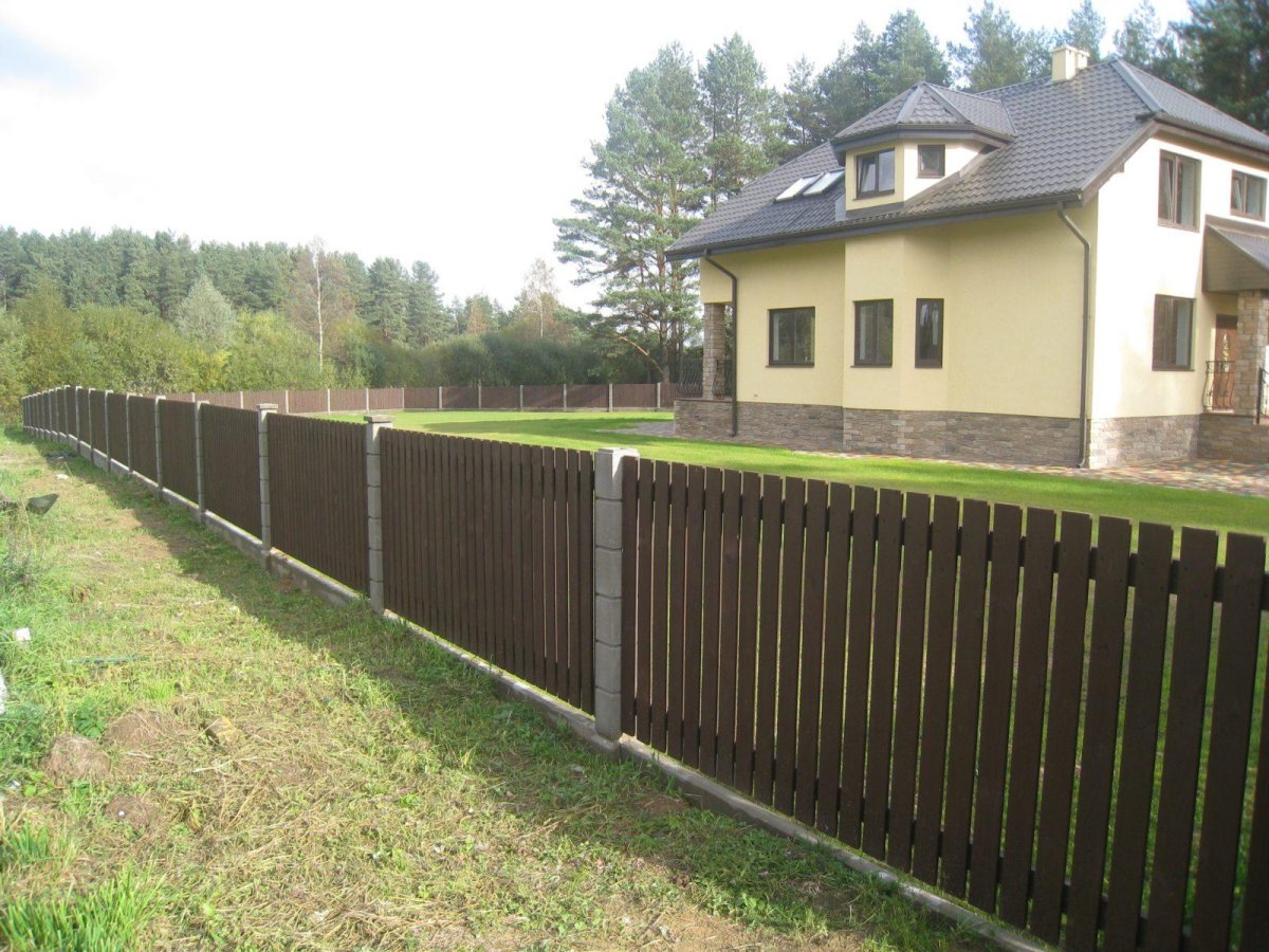 Забор на участке