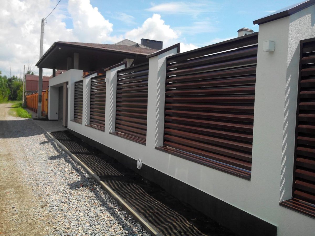 Забор жалюзи