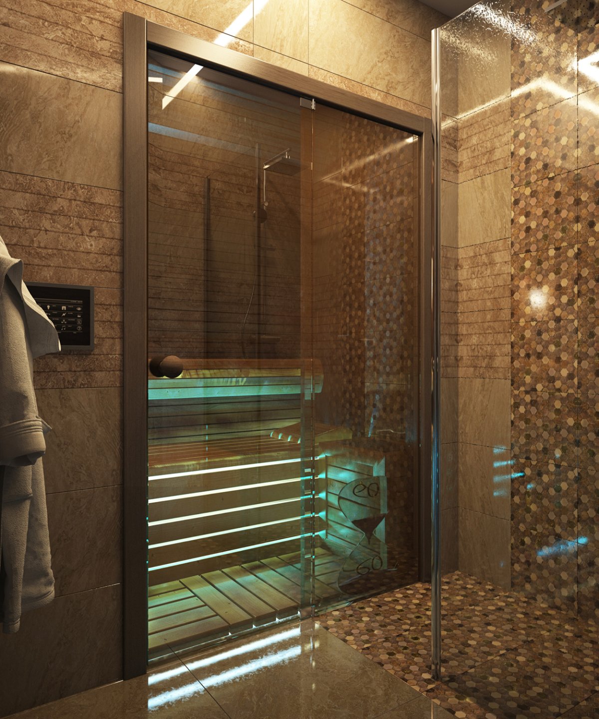 Ванная комната с сауной