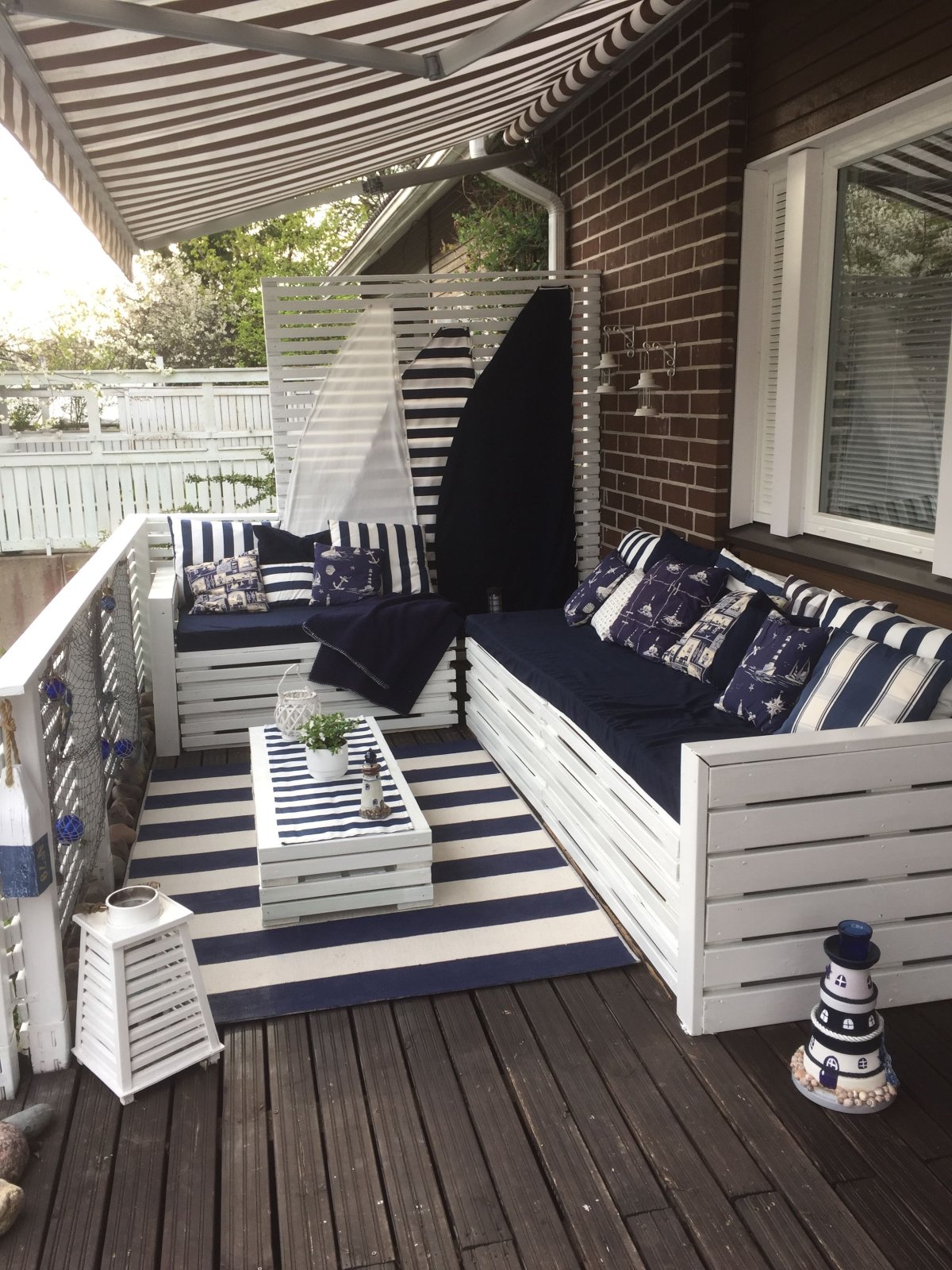 Веранда в морском стиле