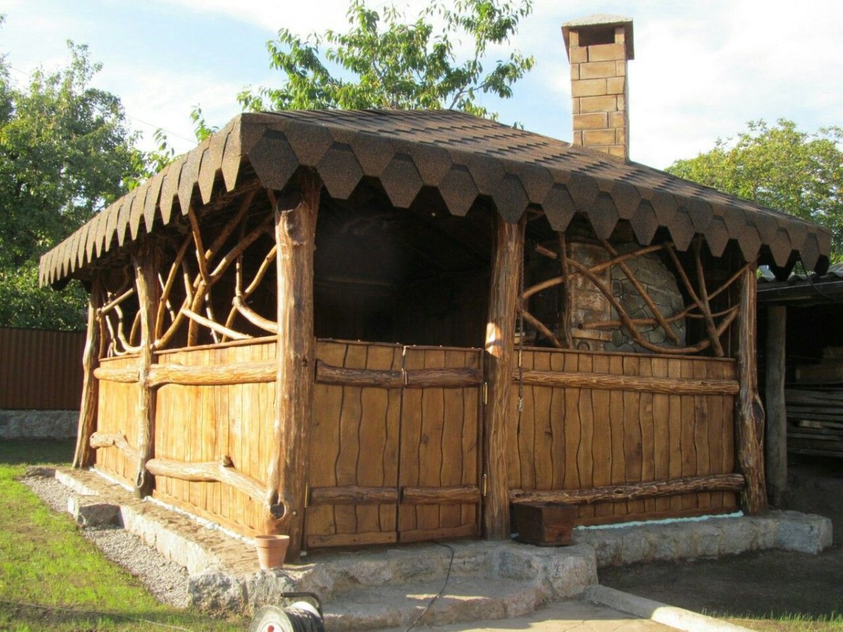 Беседка под старину