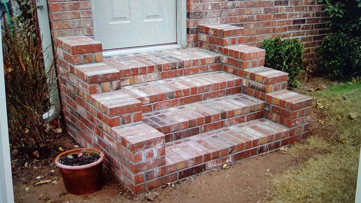 Ступени из силикатного кирпича