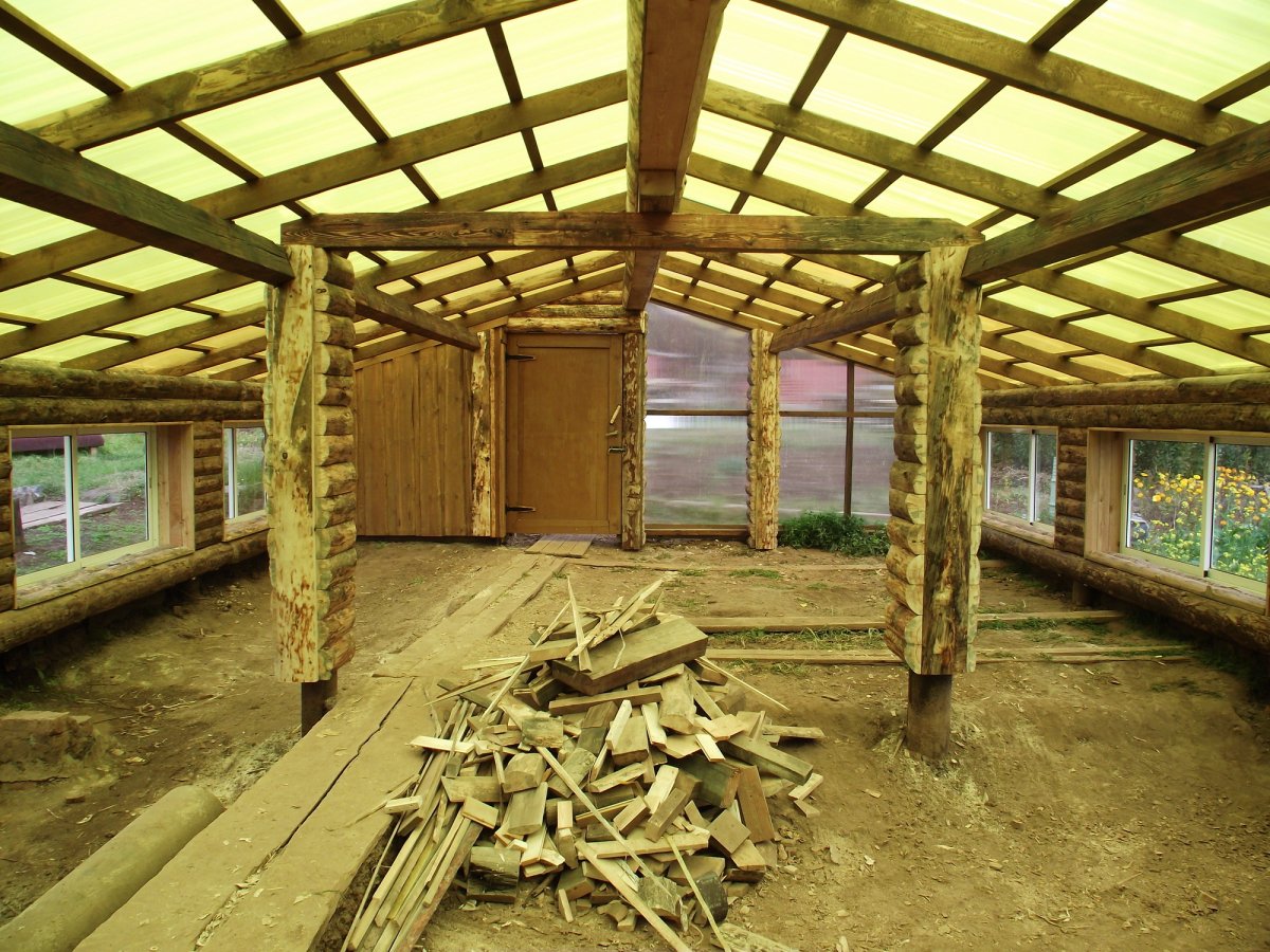 Домик из горбыля