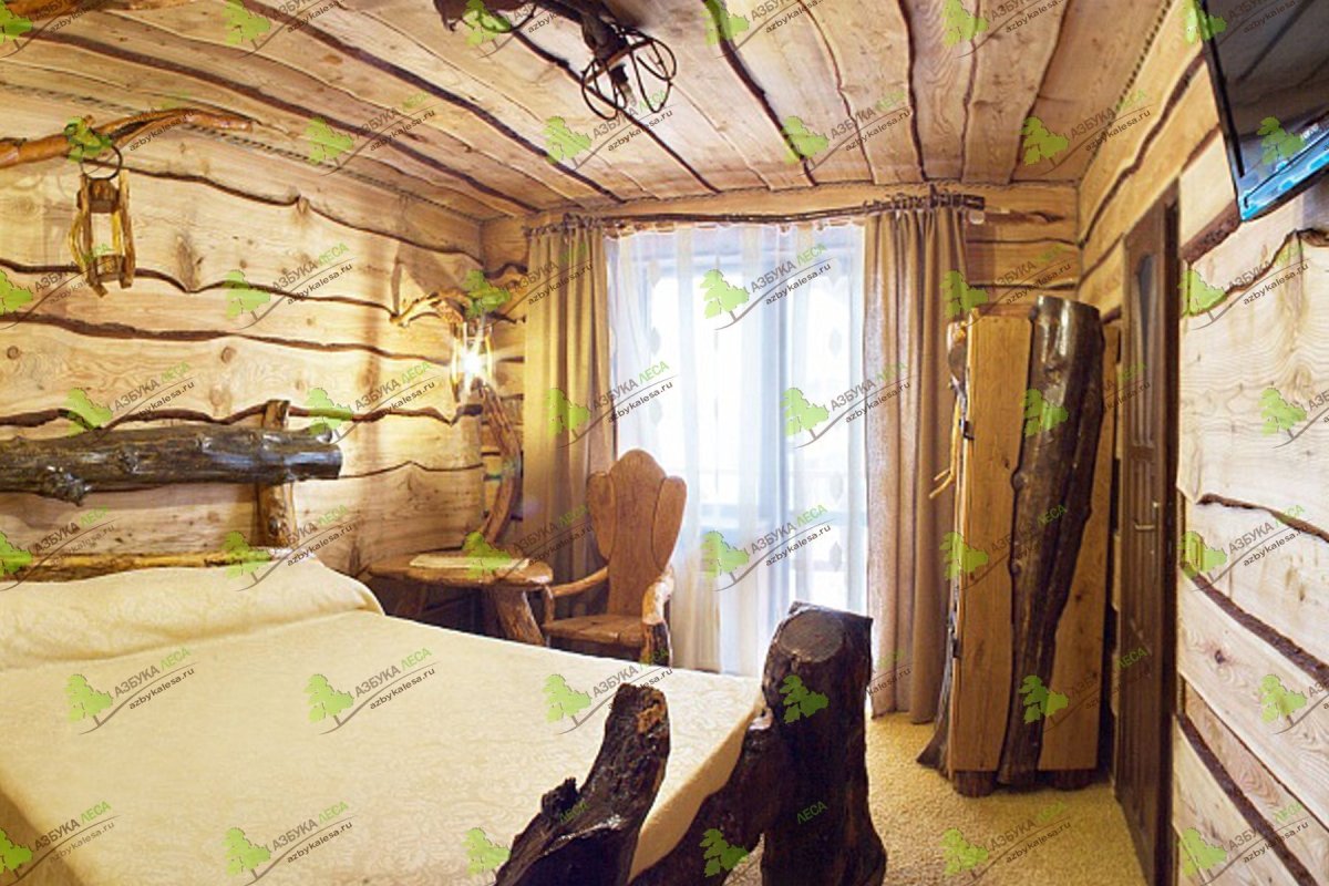 Необрезная доска в интерьере