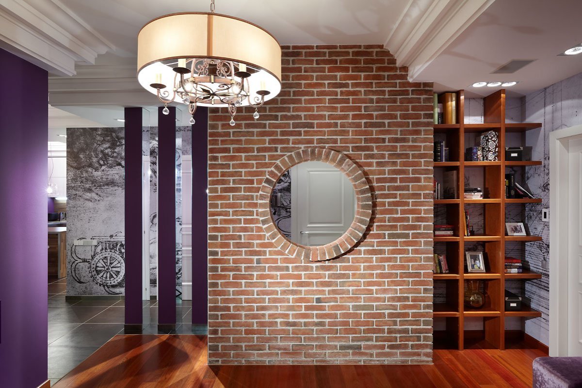 Кирпичная межкомнатная перегородка