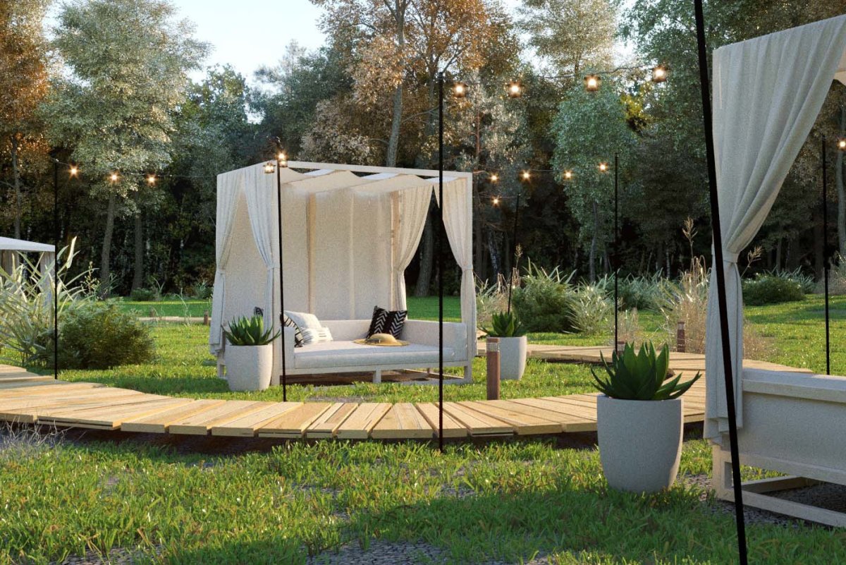 Пергола пляжная