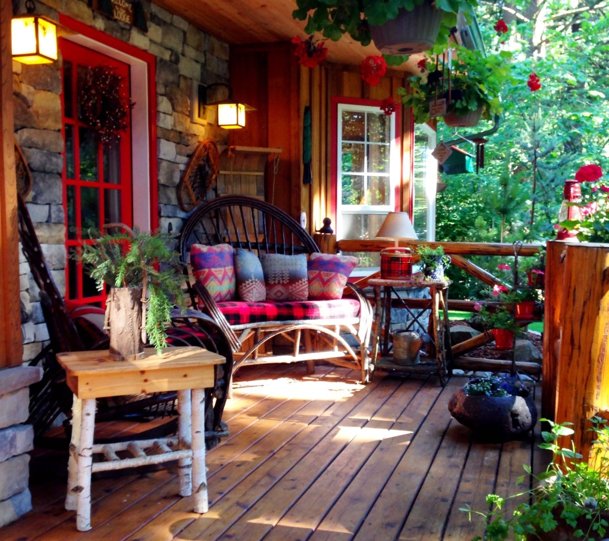 Терраса в деревенском стиле