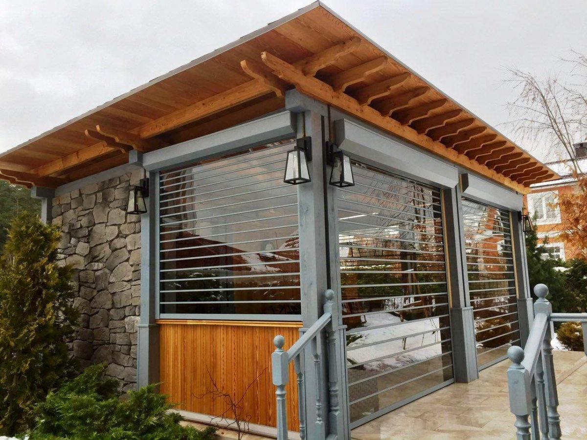 Прозрачные рольставни Алютех