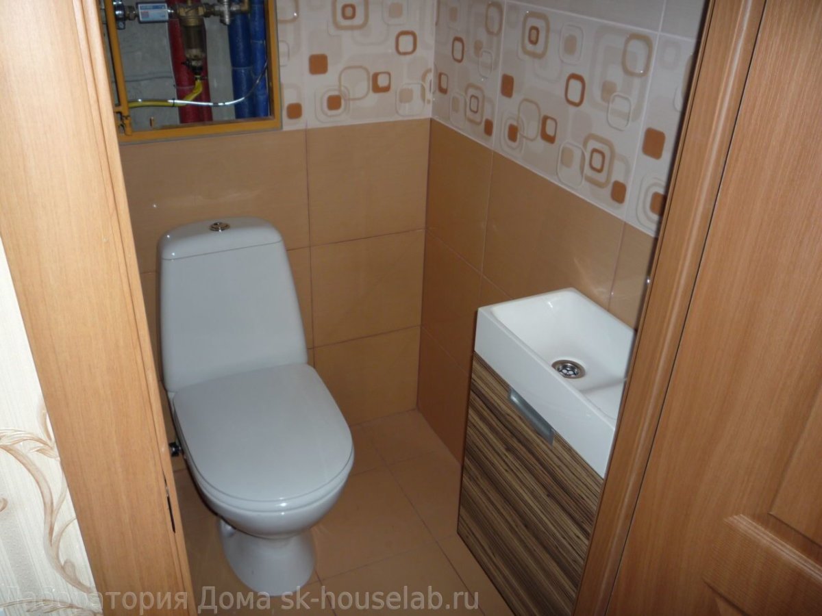 Расположение раковины в туалете