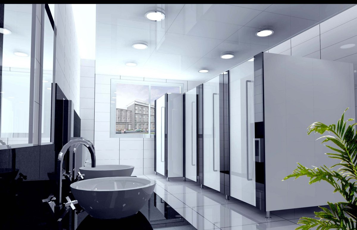 Современный общественный туалет