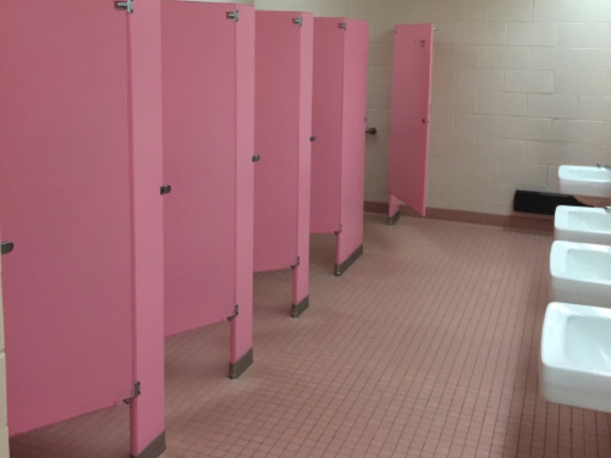 Школьный туалет красивый