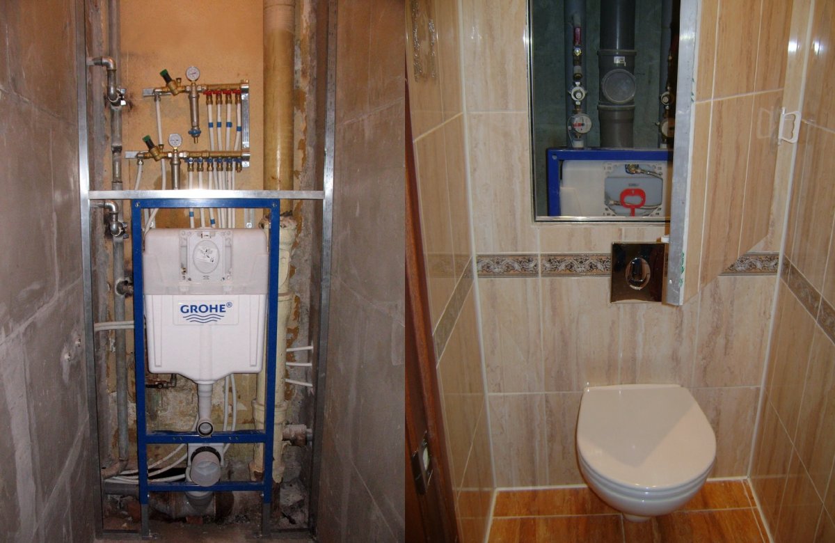 Инсталляция для унитаза в панельном доме