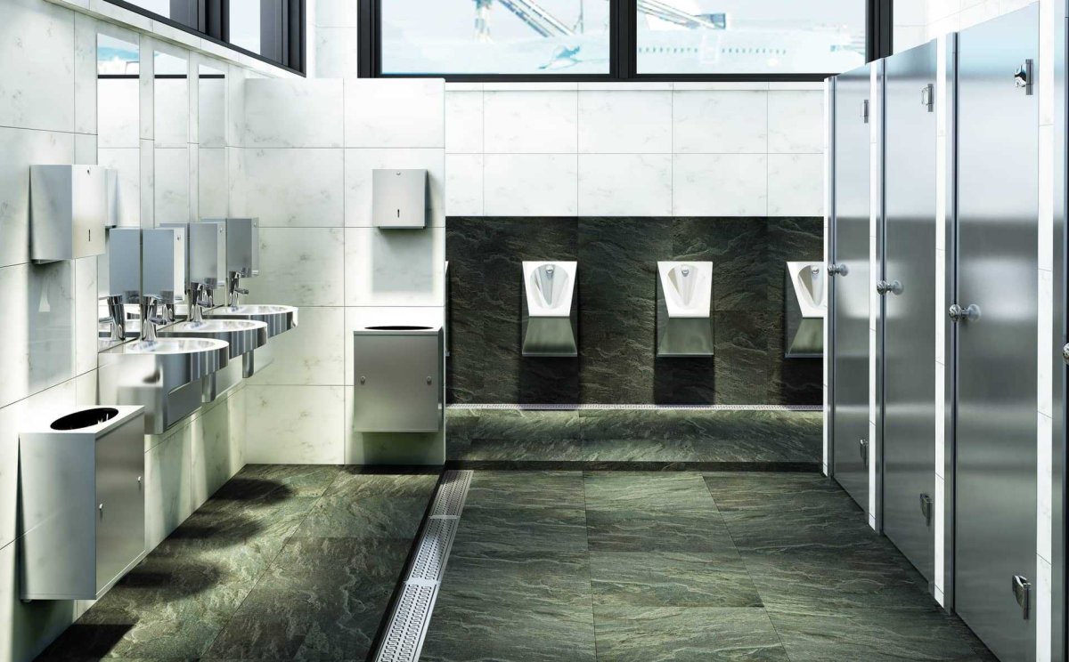 Антивандальные раковины для общественных туалетов