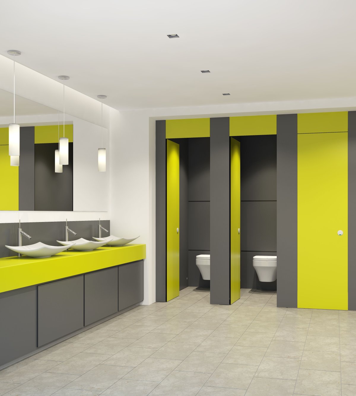 Дизайн общественного туалета