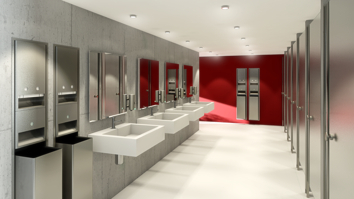 Современный общественный туалет