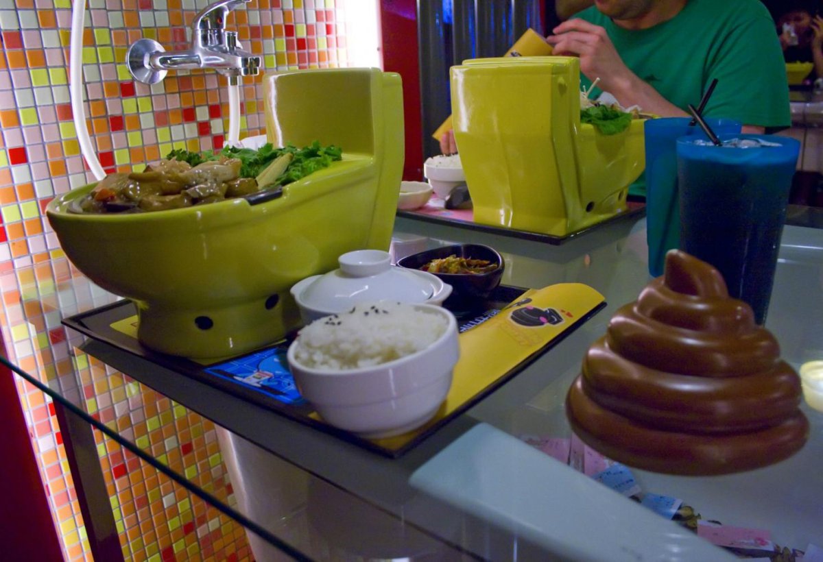 Ресторан «Modern Toilet», Тайбэй блюда