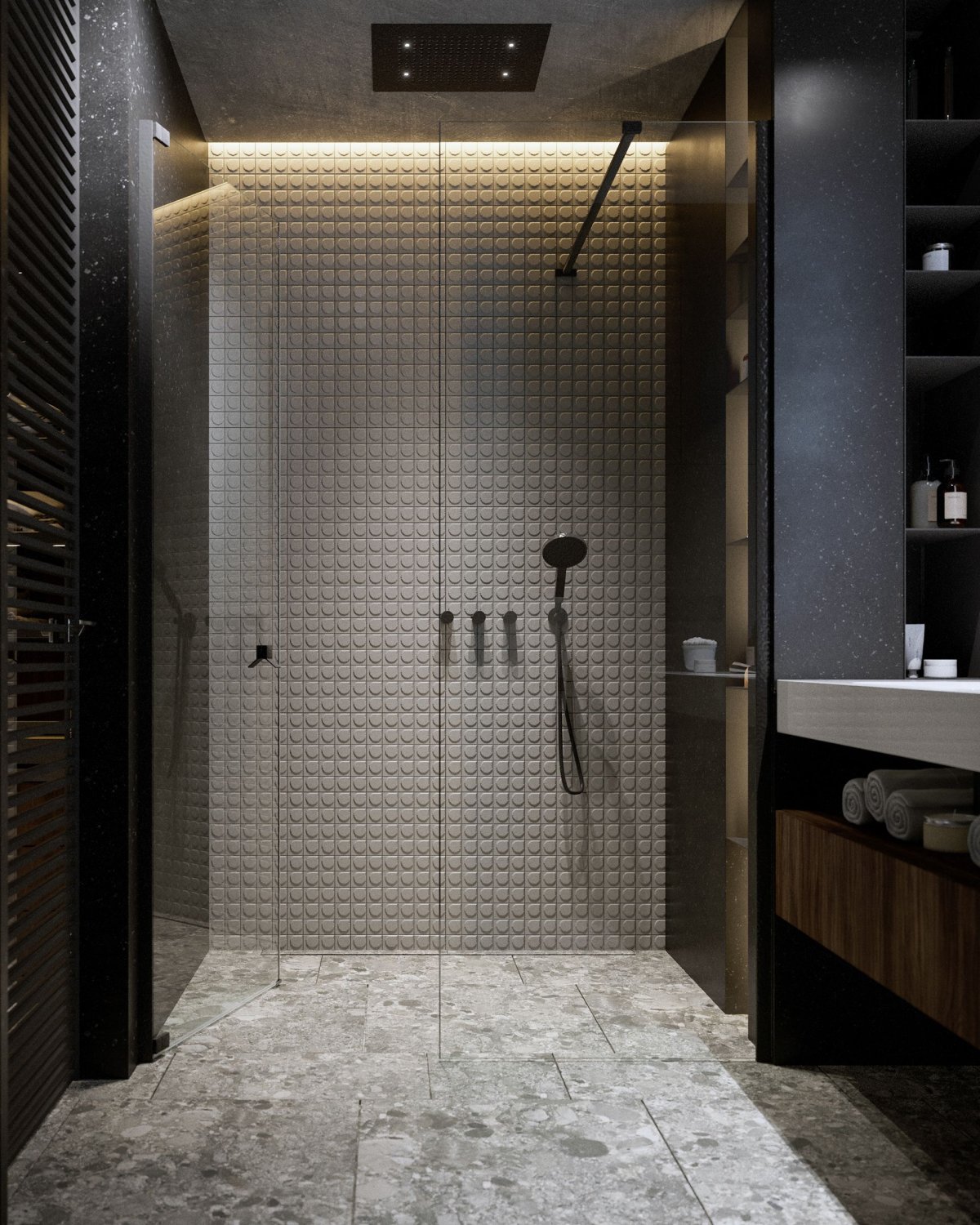 Подсветка в душевой