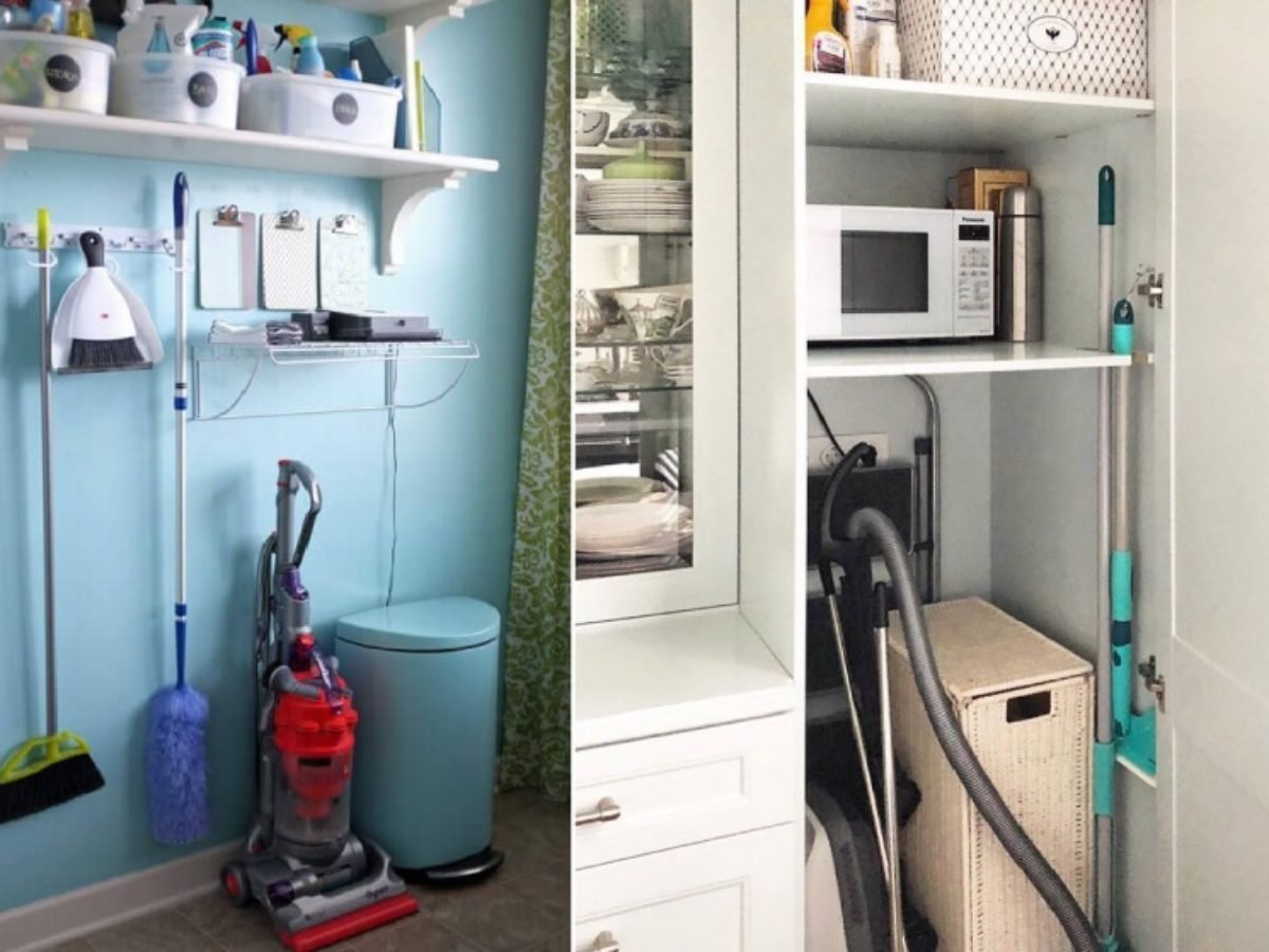 Хозяйственный шкаф пылесос швабра