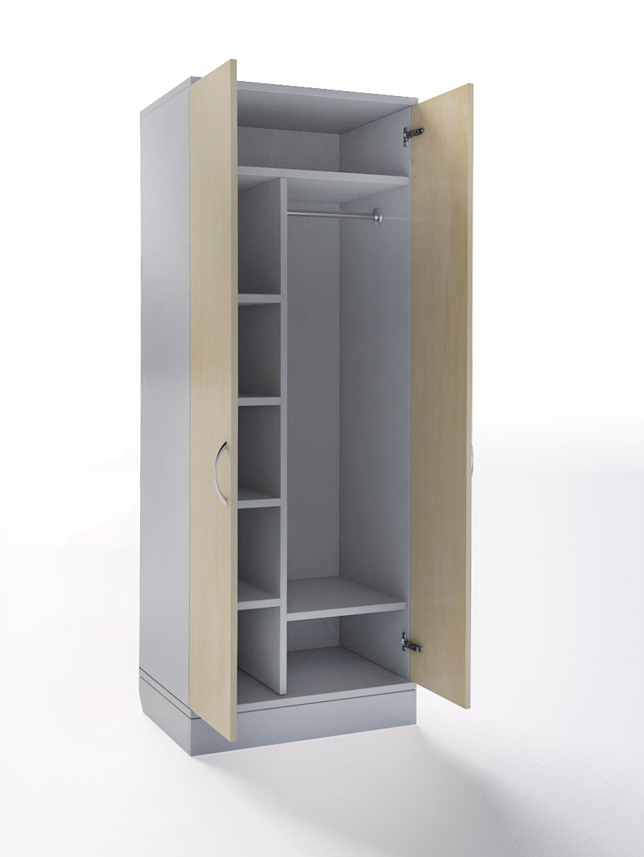 Шкаф хозяйственный металлический ШМС-6.15 (756x450x1850 мм)