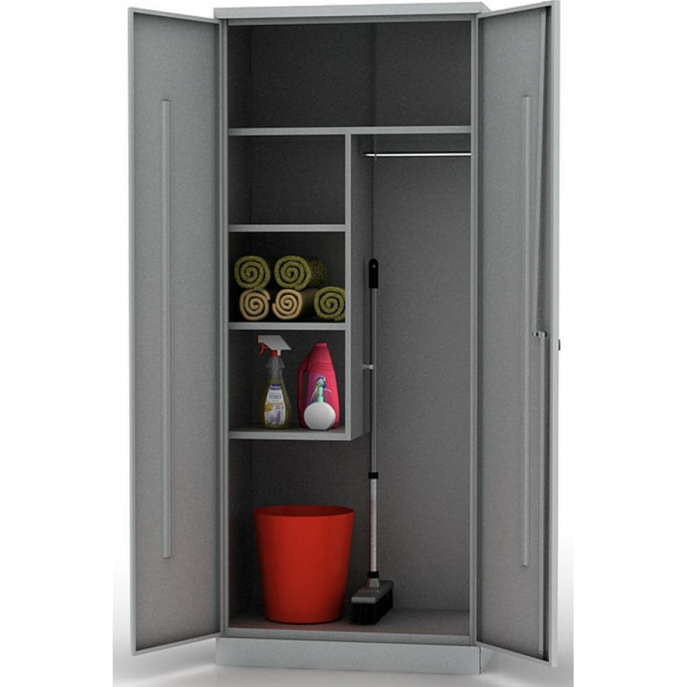 Шкаф хозяйственный металлический ШМС-6.15 (756x450x1850 мм)