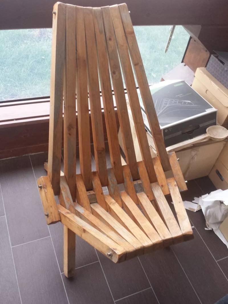 Кресло из реек