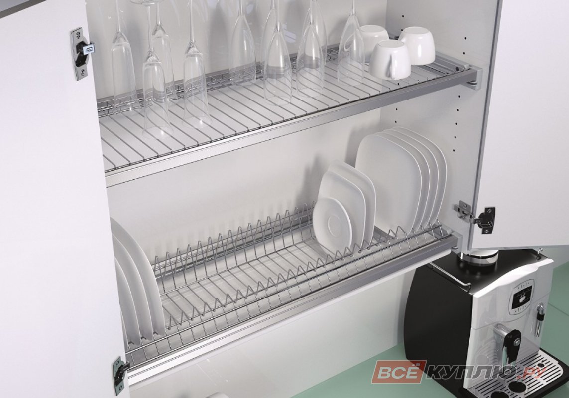 Двухуровневая сушка для посуды vs Top dish в шкаф 600 мм артикул: 90002891