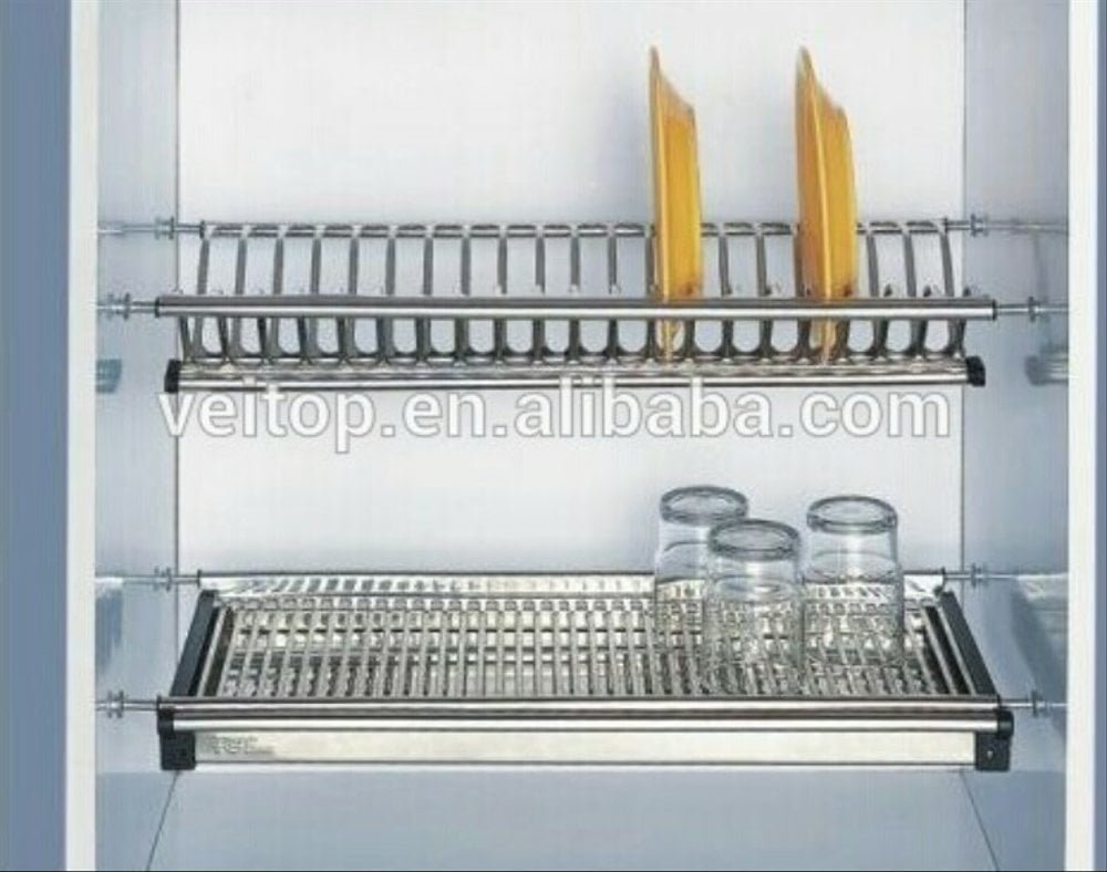 Сушка для посуды 500мм (нержавеющая сталь с 1-им поддоном) Леда дв