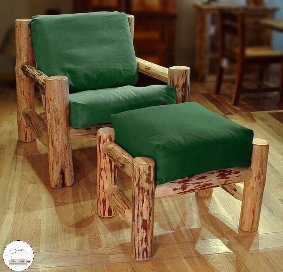 Кресло из бруса