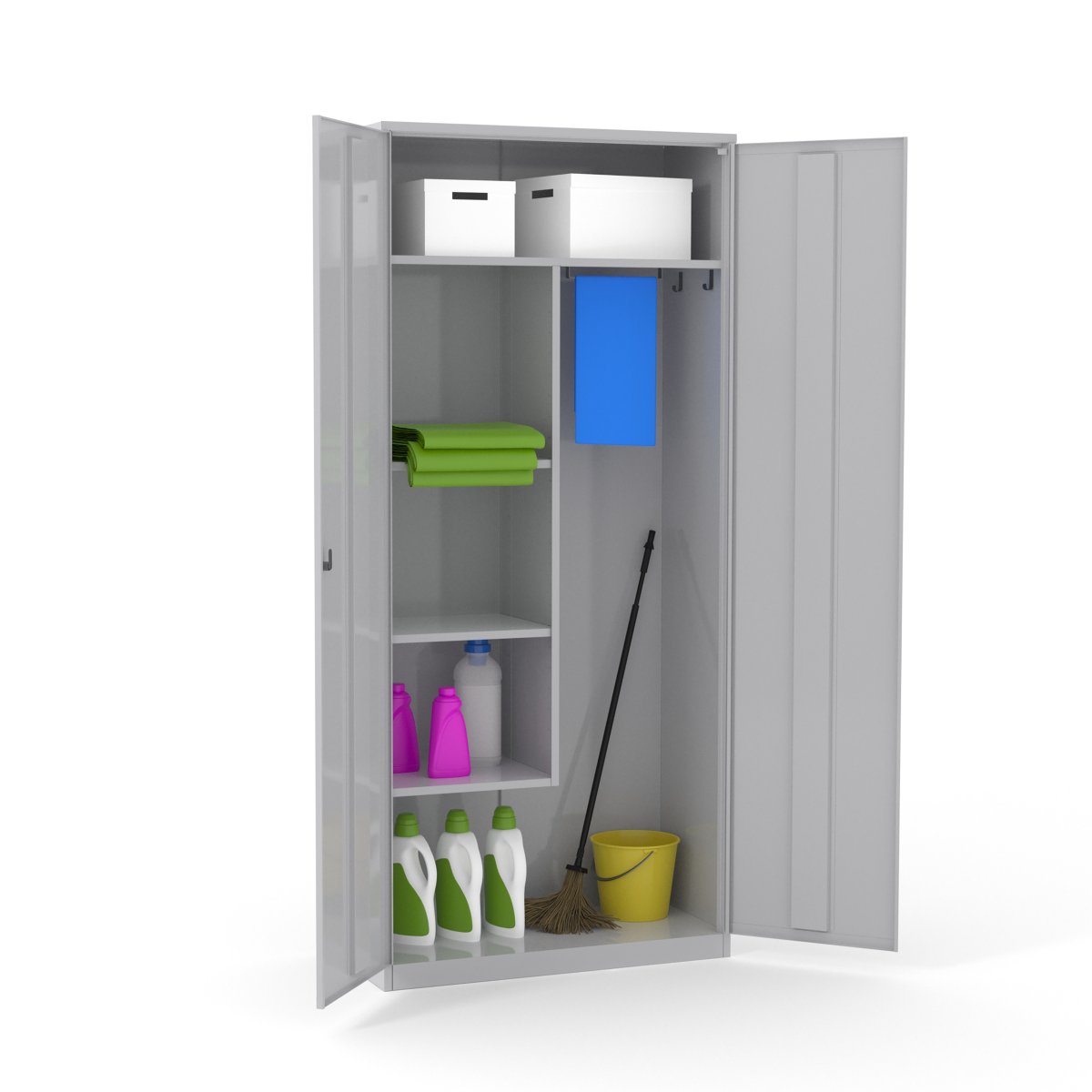 Шкаф металлический для уборочного инвентаря МСК-649.02