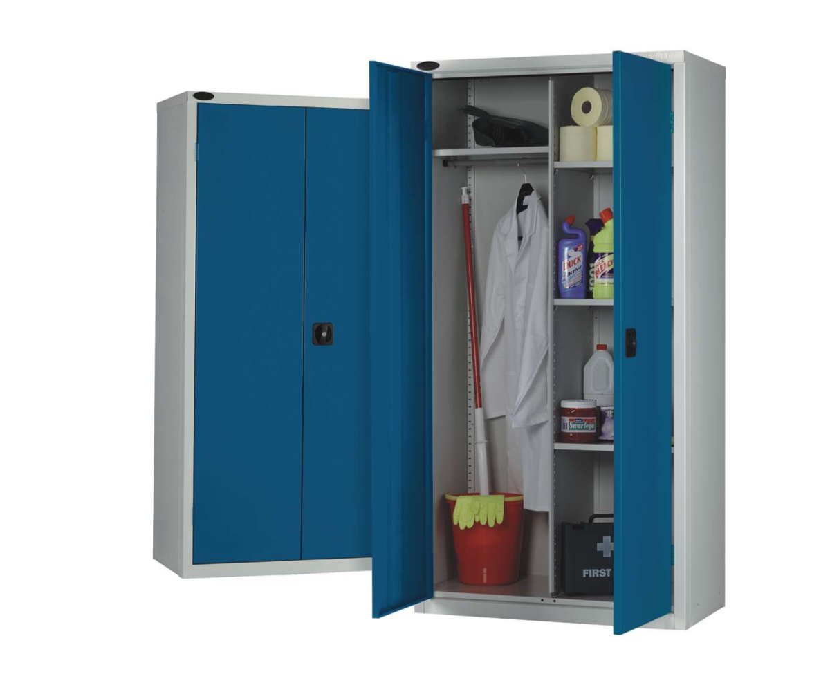 Шкаф хозяйственный металлический ШМС-6.15 (756x450x1850 мм)