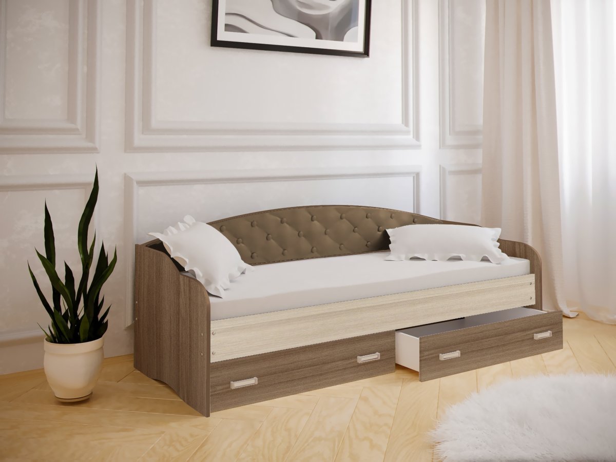 Кровать 900 1900 с ящиками Марибель