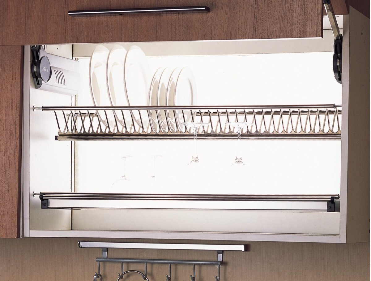 Сушки для посуды в шкаф 80 см из нержавейки