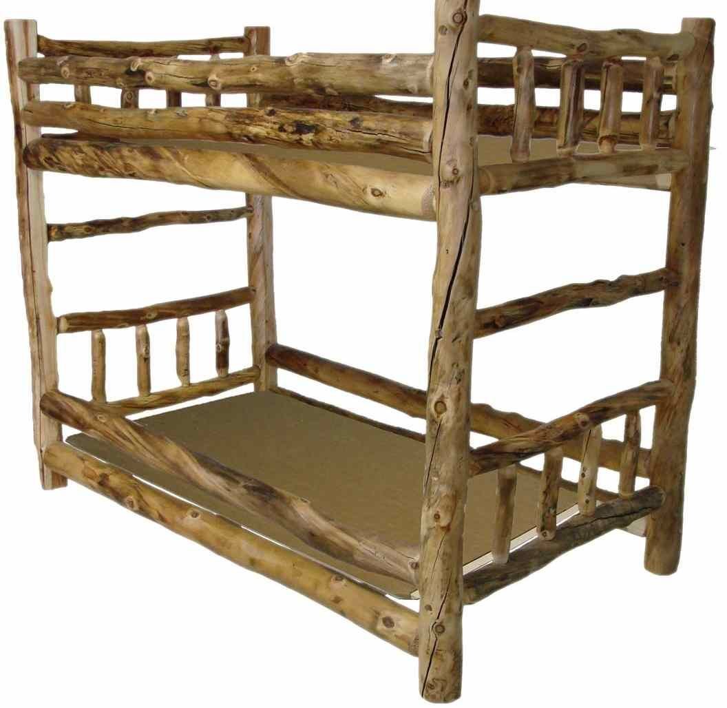 Двухъярусная кровать из бруса