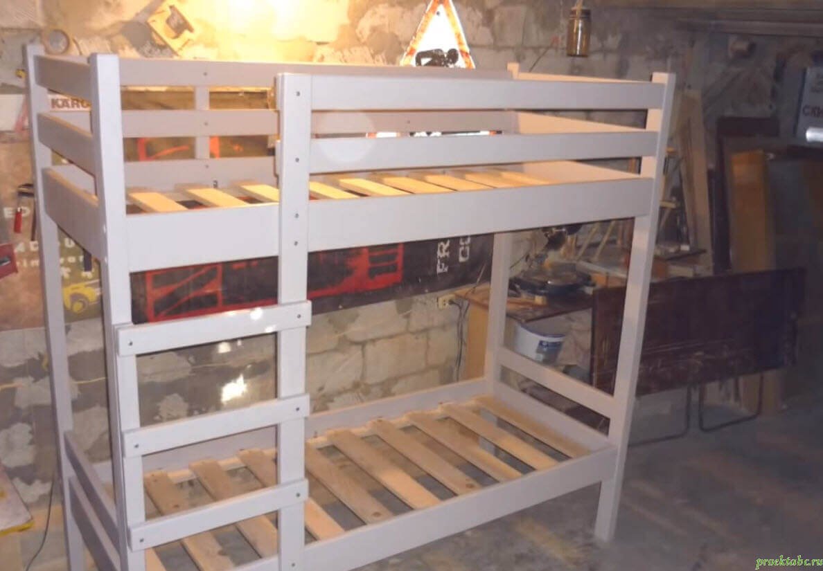 Детская двухъярусная кровать своими руками