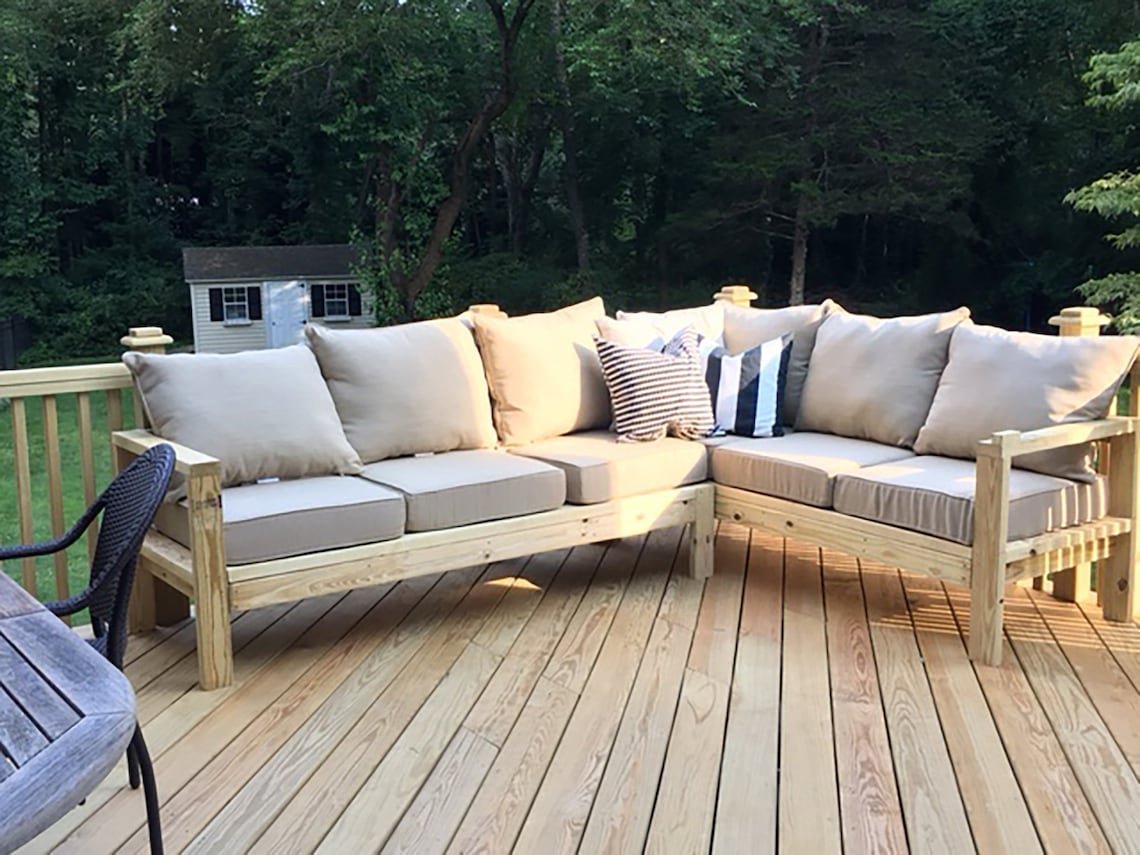 2 Дивана из паллеты на террасе