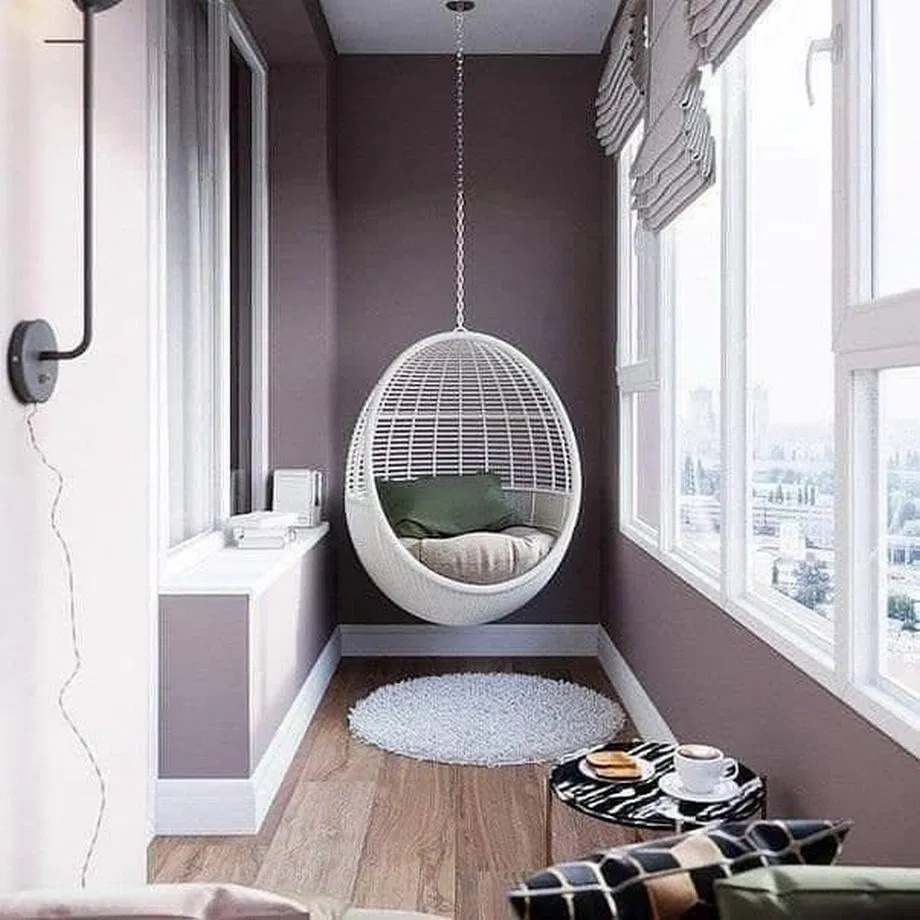 Качели на балкон подвесные