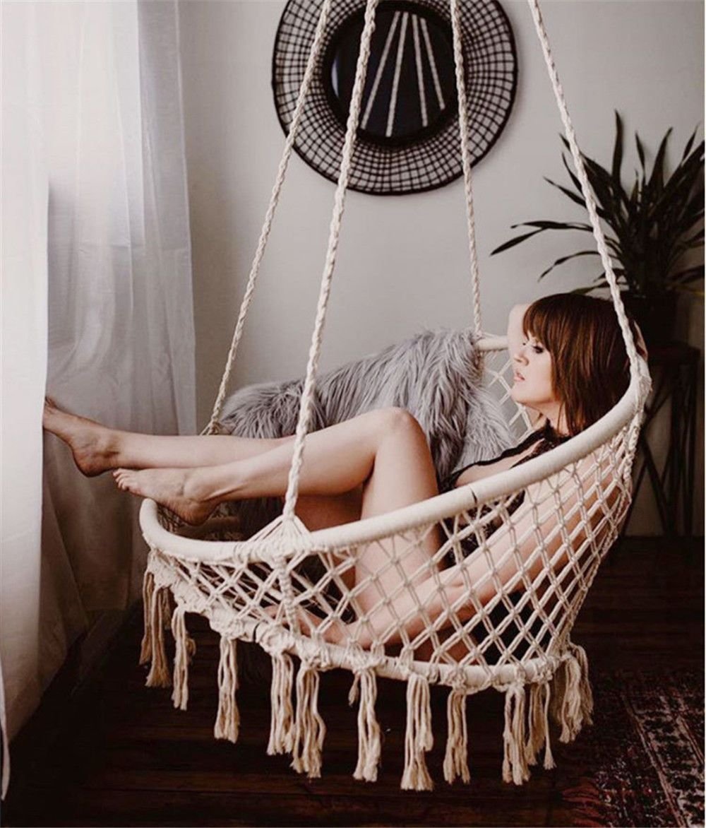 Подвесное кресло макраме