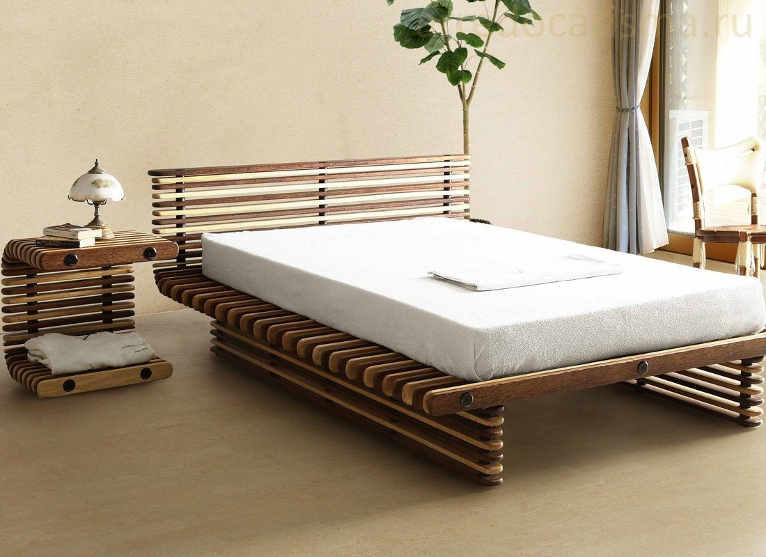 Необычные деревянные кровати