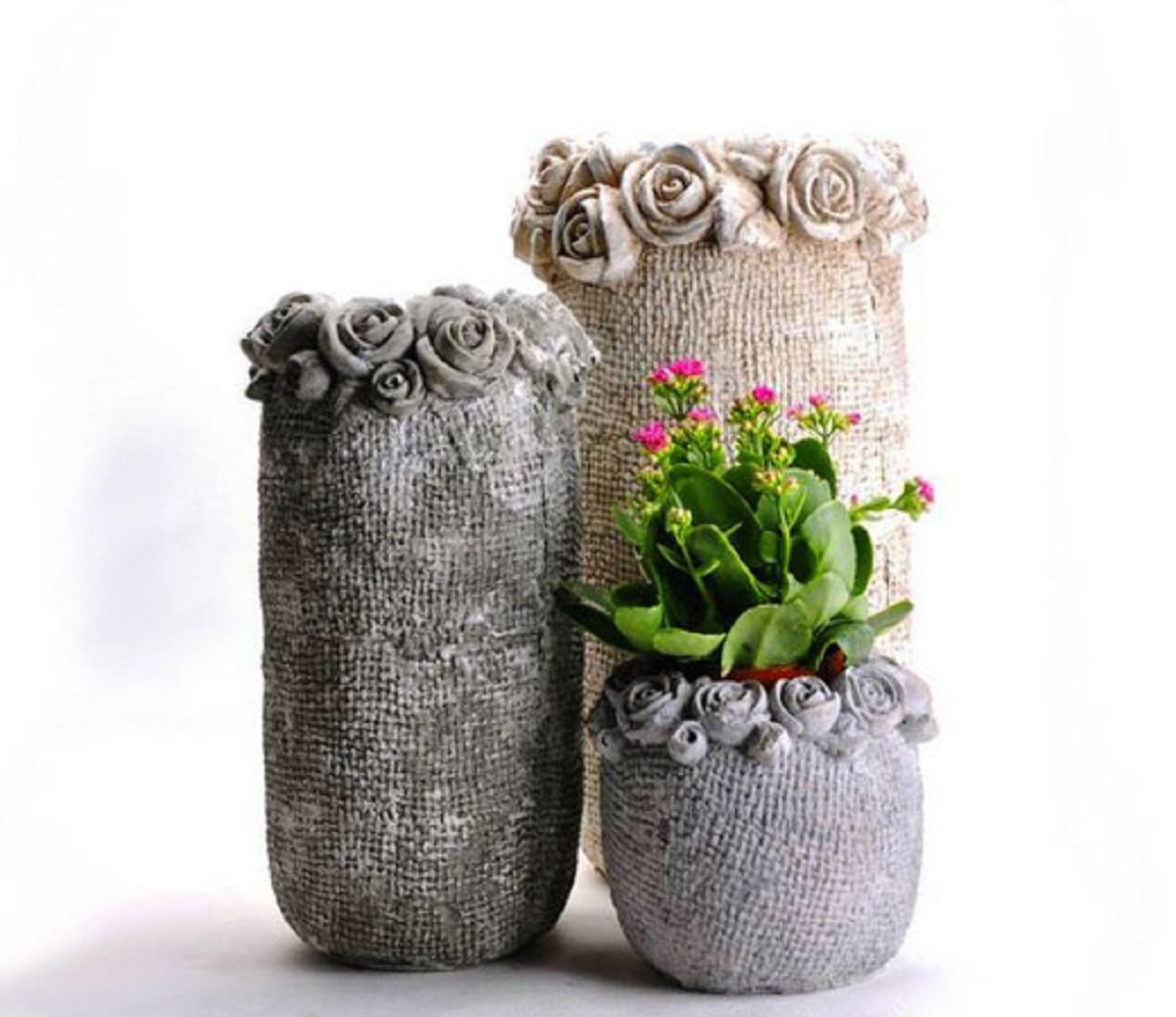 Цветочные горшки из цемента