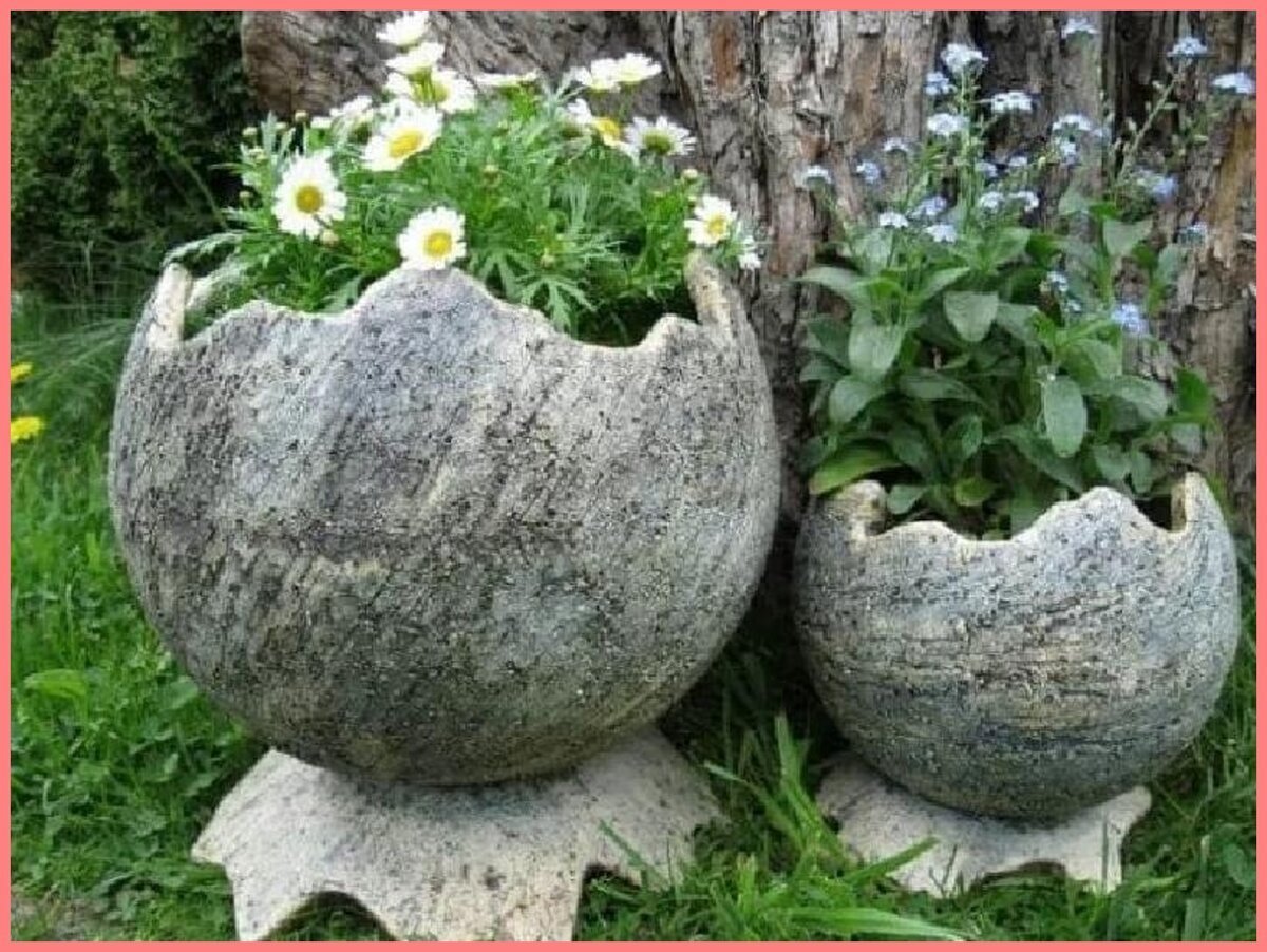 Вазоны из бетона
